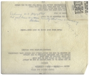 Moe Howard's 5pp. Script for the Sketch ''We're Three Bum Vivants'', With Shemp, Circa Early 1950s -- Notated by Moe -- Pages Measures 8.5'' x 11'' Except Last Measures 8.5'' x 7.25'' -- Very Good